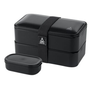 Modern Black Stack Lunchbox